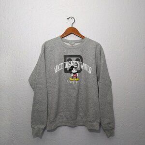 Disney parks Walt Disney world grey crewneck sweater